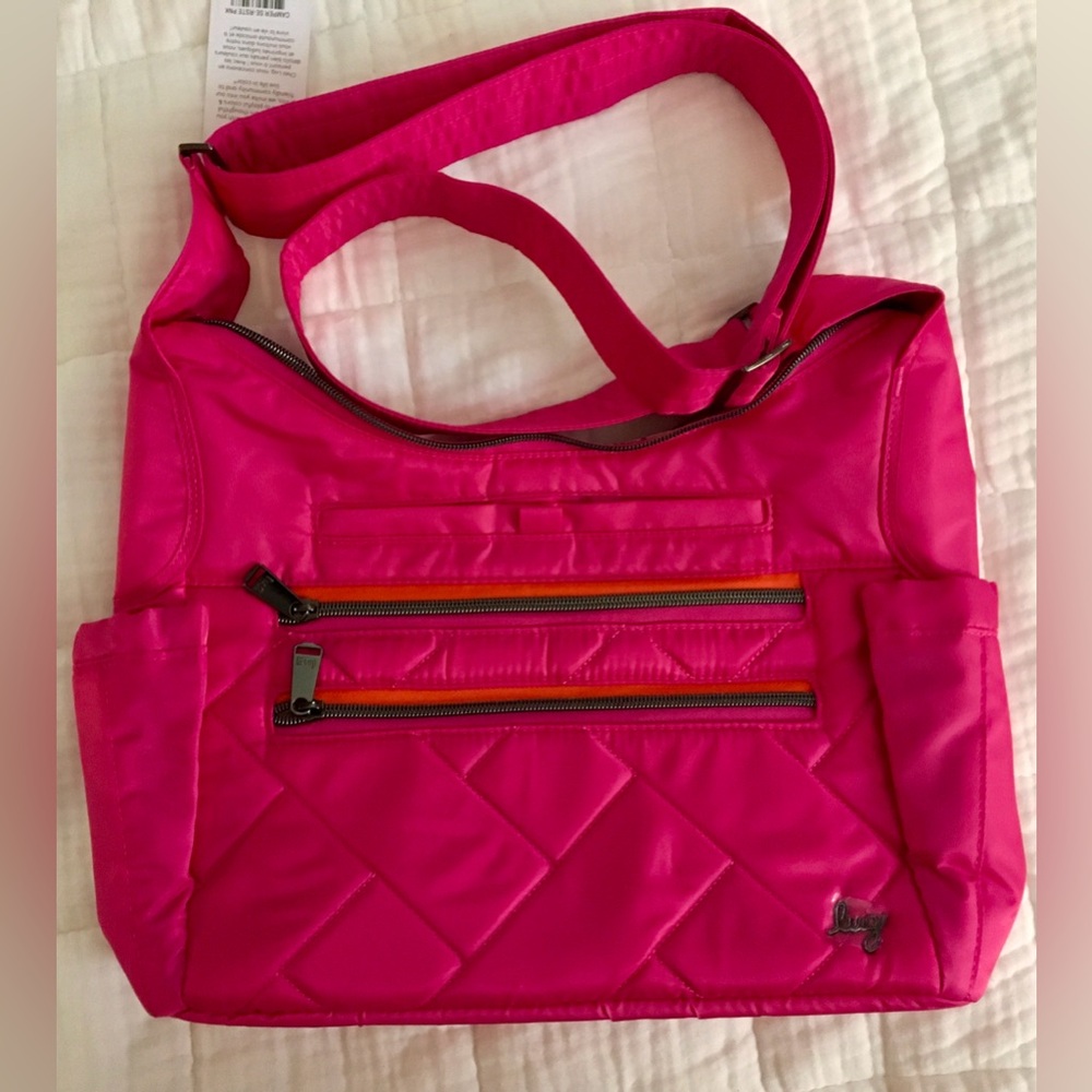 Lug Camper SE Crossbody Bag NWT in Rosette Pink